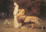 Briton Riviere Una and Lion Spain oil painting artist